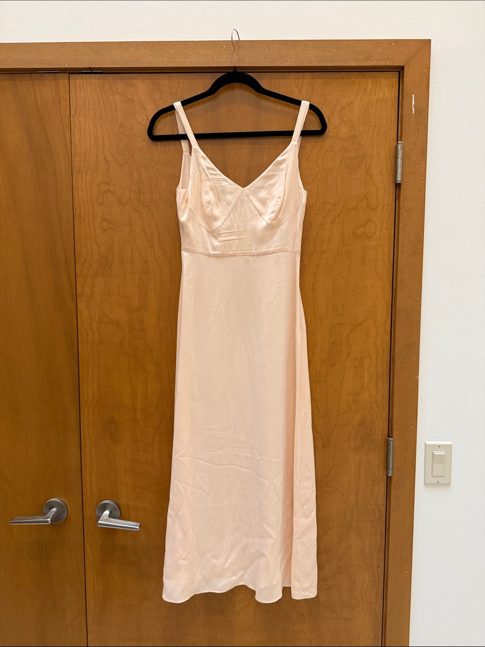 Iris & Ink Blush Silk Dress